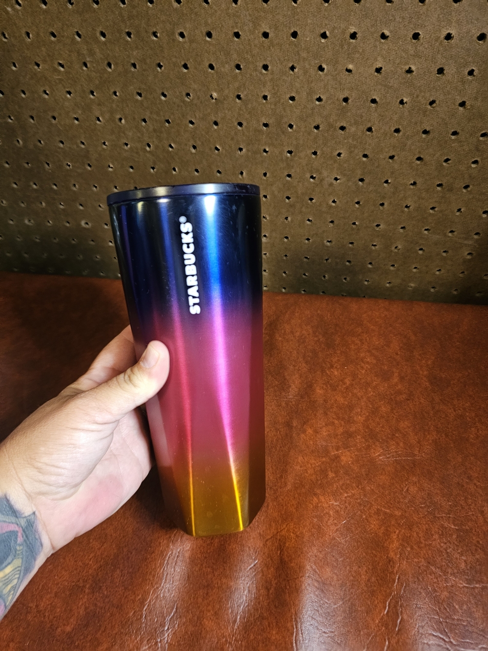 2022 Summer Starbucks Blue and Pink Gradient Stainless Steel